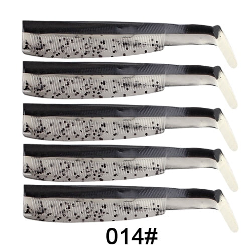 FTK black minnow jig head fishing lure soft pike lure 5g/12g/ 25g bass fishing shad soft bait boat code seabass bait for Zand