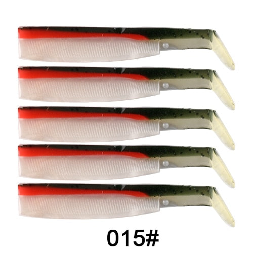 FTK black minnow jig head fishing lure soft pike lure 5g/12g/ 25g bass fishing shad soft bait boat code seabass bait for Zand