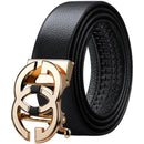 WILLIAMPOLO Genuine leather Belt Men Luxury Brand Designer fashion Top Quality Belts for Men Strap Male Metal Automatic Buckle