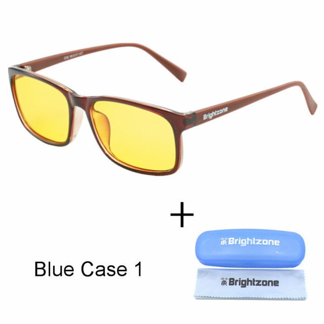 Brightzone Anti Blue Light Glasses Men Women Stop Eye Stain Sleep Better Defence Radiation Computer Night Driving Gaming Glasses