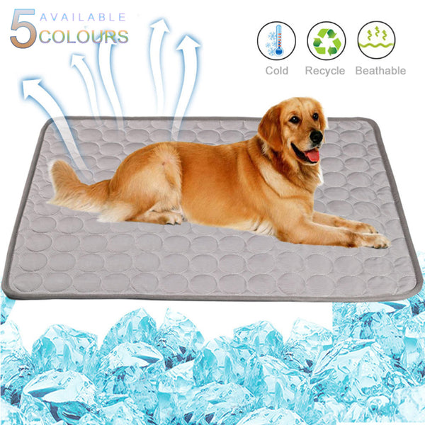 Dog Cooling Mat Washable Summer Cooling Pad Mat for Dogs Cat Breathable Pet Dog Bed Dogs Car Seat Cover Small Dog House