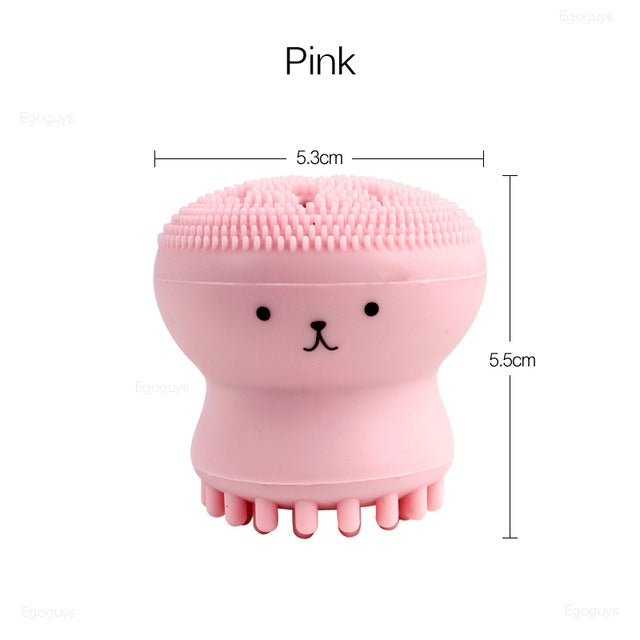 1PC Silicone Cleaning Brush Gel Washing Pad Exfoliating Blackhead Remover Facial Deep Cleansing Face Brushes Baby Bath Massager