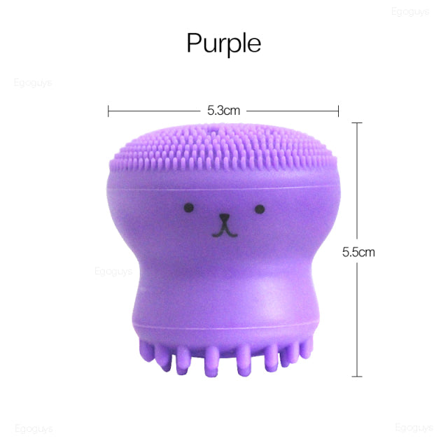 1PC Silicone Cleaning Brush Gel Washing Pad Exfoliating Blackhead Remover Facial Deep Cleansing Face Brushes Baby Bath Massager