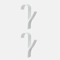 6pcs White High Quality Hanger For Heated Towel Radiator Rail Bath Hook Holder Clothes Hanger Plegable Scarf Hanger