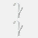 6pcs White High Quality Hanger For Heated Towel Radiator Rail Bath Hook Holder Clothes Hanger Plegable Scarf Hanger