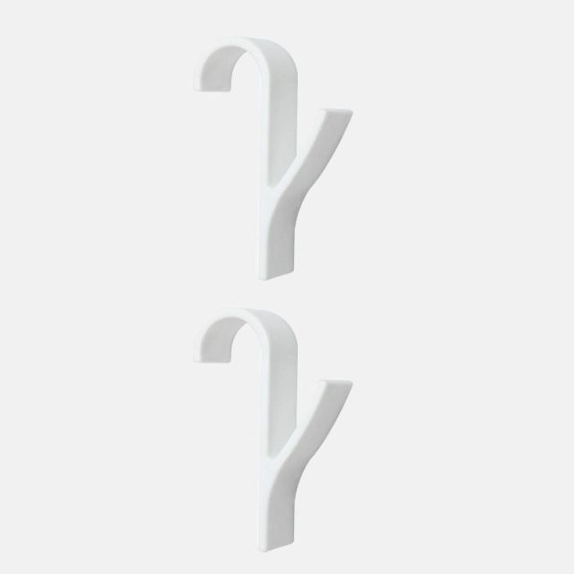 6pcs White High Quality Hanger For Heated Towel Radiator Rail Bath Hook Holder Clothes Hanger Plegable Scarf Hanger