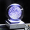 New 80mm K9 Crystal Solar System Planet Globe 3D Laser Engraved Sun System Ball with Touch Switch LED Light Base Astronomy Gifts