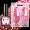UR SUGAR 7.5ml Reflective Glitter Gel Shiny Rose Red Silver UV Gel Nail Polish Soak Off Colorful Gel Nail Art Decoration