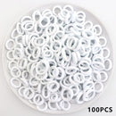 Kid Small Hair Bands Baby Girl Children Headbands Colorful Elastic Hair Tie Nylon Scrunchie Hair Rope 50/100pcs Hair Accessories