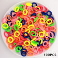 Kid Small Hair Bands Baby Girl Children Headbands Colorful Elastic Hair Tie Nylon Scrunchie Hair Rope 50/100pcs Hair Accessories