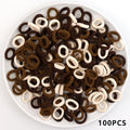 Kid Small Hair Bands Baby Girl Children Headbands Colorful Elastic Hair Tie Nylon Scrunchie Hair Rope 50/100pcs Hair Accessories