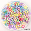 Kid Small Hair Bands Baby Girl Children Headbands Colorful Elastic Hair Tie Nylon Scrunchie Hair Rope 50/100pcs Hair Accessories