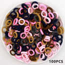 Kid Small Hair Bands Baby Girl Children Headbands Colorful Elastic Hair Tie Nylon Scrunchie Hair Rope 50/100pcs Hair Accessories