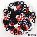 Kid Small Hair Bands Baby Girl Children Headbands Colorful Elastic Hair Tie Nylon Scrunchie Hair Rope 50/100pcs Hair Accessories