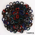 Kid Small Hair Bands Baby Girl Children Headbands Colorful Elastic Hair Tie Nylon Scrunchie Hair Rope 50/100pcs Hair Accessories