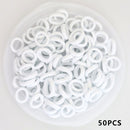 Kid Small Hair Bands Baby Girl Children Headbands Colorful Elastic Hair Tie Nylon Scrunchie Hair Rope 50/100pcs Hair Accessories