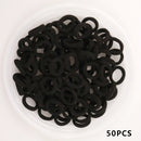 Kid Small Hair Bands Baby Girl Children Headbands Colorful Elastic Hair Tie Nylon Scrunchie Hair Rope 50/100pcs Hair Accessories