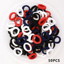 Kid Small Hair Bands Baby Girl Children Headbands Colorful Elastic Hair Tie Nylon Scrunchie Hair Rope 50/100pcs Hair Accessories