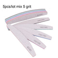 3/5/10Pcs Professional Nail File Sandpaper Strong Thick Nail Files Buffer For Manicure Sanding Half Moon Lime Nail Tools 100/180