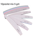 3/5/10Pcs Professional Nail File Sandpaper Strong Thick Nail Files Buffer For Manicure Sanding Half Moon Lime Nail Tools 100/180