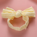 1pcs Cable Knit Nylon Bow Headwrap, One size fits all nylon headbands, wide nylon headbands, baby headbands, Knot bow headwear