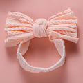 1pcs Cable Knit Nylon Bow Headwrap, One size fits all nylon headbands, wide nylon headbands, baby headbands, Knot bow headwear
