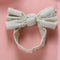 1pcs Cable Knit Nylon Bow Headwrap, One size fits all nylon headbands, wide nylon headbands, baby headbands, Knot bow headwear