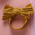 1pcs Cable Knit Nylon Bow Headwrap, One size fits all nylon headbands, wide nylon headbands, baby headbands, Knot bow headwear