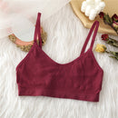 FINETOO Women Seamless Bra Set Female Low Waist Sexy Thongs Fitness Solid Color Crop Tops Underwear Sets Girl Intimates Lingerie