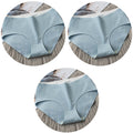 3Pcs Women's Underwear Cotton Seamless Stripes Panties Soild Color Skin- friendly Lingerie Woman Panty Low Waist M-XL Plus Size