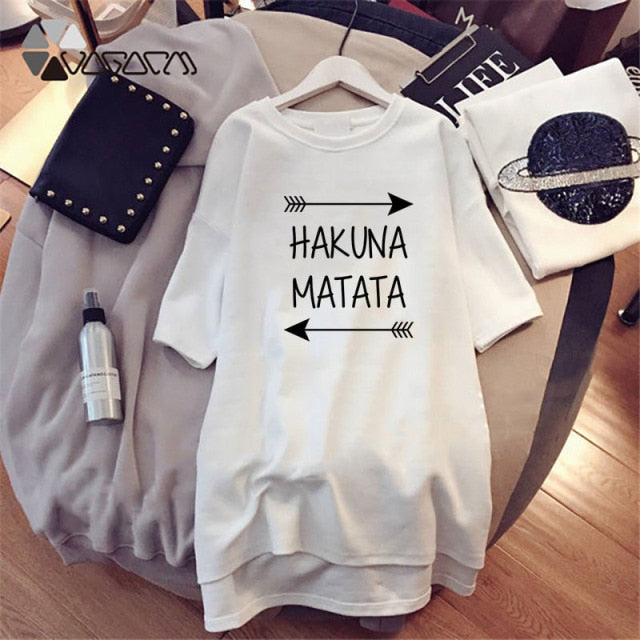 Summer T-Shirt Dress Women Cartoon Print Robe Femme Simba The Lion King Casual Short Sleeve White Tee Dresses Vestidos