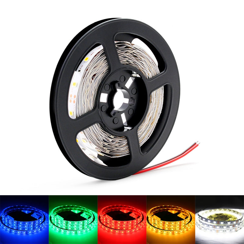 12V LED Lights 12V LED Strip RGB 2835 LED Light Tape RGB NO Waterproof 5M 12V  60LEDs RGB Strip Tape Flexible Diode TV Backlight