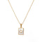 2021 Trend 18K Golden Chain Necklaces Male Square Natural Shell Initial Letters Pendant Stainless Steel Jewelry for Women Gifts