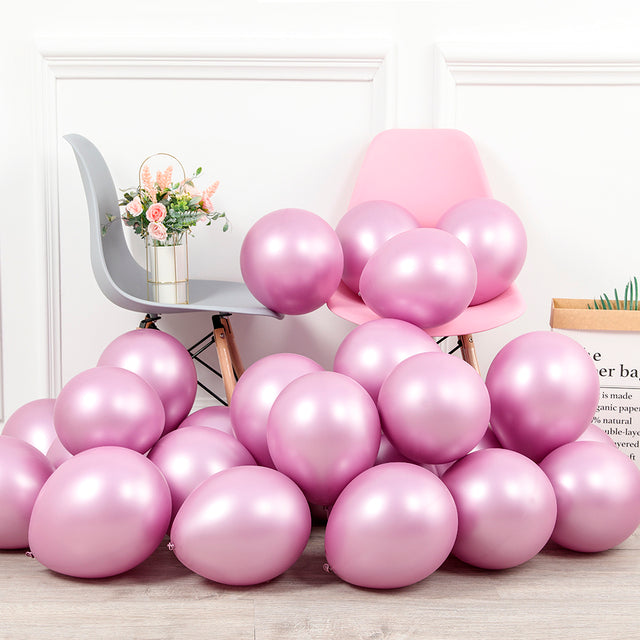 30pcs 12inch Mermaid Multicolor Chrome Latex Balloons Pearly Metal Globos Wedding Baby Birthday Party Decoration Mearmaid Theme