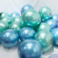 30pcs 12inch Mermaid Multicolor Chrome Latex Balloons Pearly Metal Globos Wedding Baby Birthday Party Decoration Mearmaid Theme