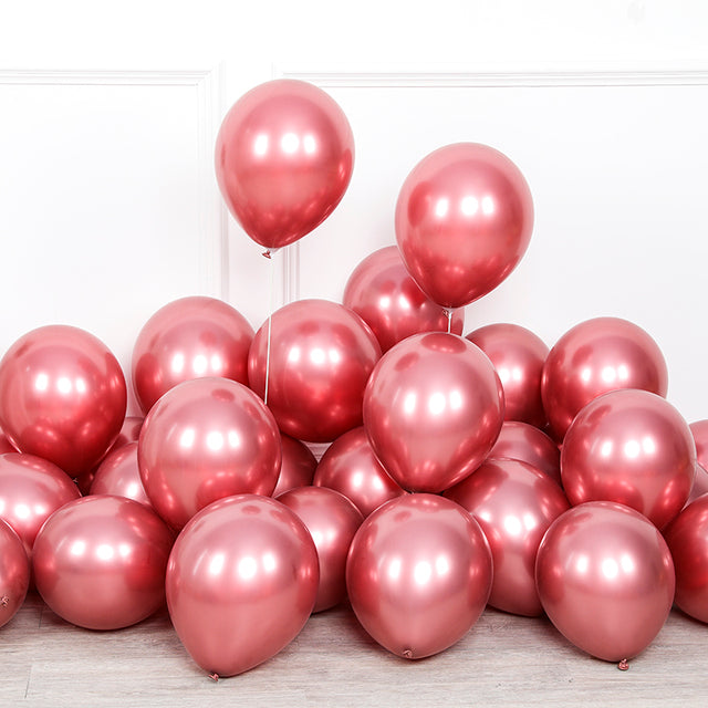 30pcs 12inch Mermaid Multicolor Chrome Latex Balloons Pearly Metal Globos Wedding Baby Birthday Party Decoration Mearmaid Theme
