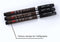 3 Pcs/Lot Calligraphy pen Japan Material Brush For Signature Chinese Words Learning Stationery School Supplies papelaria