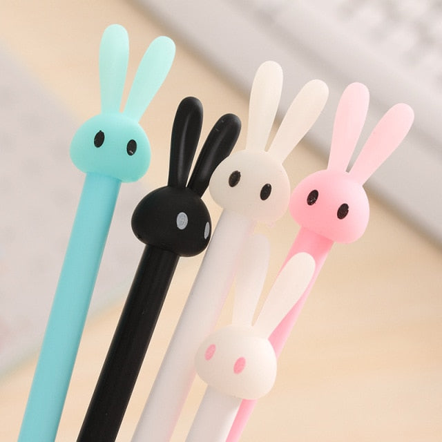 0.5mm Cute Kawaii Yellow doll head Gel Pen Signature Pens Escolar Papelaria For Office School Writing Supplies Stationery Gift