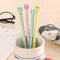 0.5mm Cute Kawaii Yellow doll head Gel Pen Signature Pens Escolar Papelaria For Office School Writing Supplies Stationery Gift