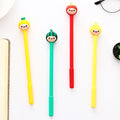 0.5mm Cute Kawaii Yellow doll head Gel Pen Signature Pens Escolar Papelaria For Office School Writing Supplies Stationery Gift