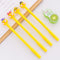0.5mm Cute Kawaii Yellow doll head Gel Pen Signature Pens Escolar Papelaria For Office School Writing Supplies Stationery Gift