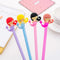 0.5mm Cute Kawaii Yellow doll head Gel Pen Signature Pens Escolar Papelaria For Office School Writing Supplies Stationery Gift