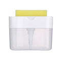 Soap Dispenser Pump with Sponge Manual Press Cleaning Liquid  Container Manual Press Soap Organizer Kitchen Tool