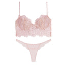 Sexy Lingerie Women's Underwear Set Eyelash lace Brassiere Lingerie Set Sex Lace Bralette Bra and Panty Set Panties Wholesale