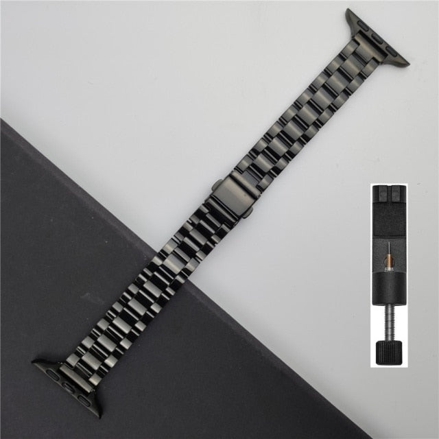 Bracelet for apple watch 6 se strap 40mm 44mm slim Stainless Steel band for iwatch series 5 4 3 38mm 42mm women Girls Wristband