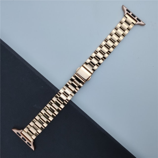 Bracelet for apple watch 6 se strap 40mm 44mm slim Stainless Steel band for iwatch series 5 4 3 38mm 42mm women Girls Wristband