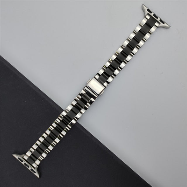 Bracelet for apple watch 6 se strap 40mm 44mm slim Stainless Steel band for iwatch series 5 4 3 38mm 42mm women Girls Wristband