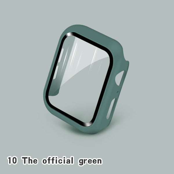 Glass+Cases For Apple Watch Series SE 654321 44mm 40mm Smart iWatch 42mm 38mm 360 Full Bumper Screen Protector+Cover Accessories