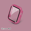 Glass+Cases For Apple Watch Series SE 654321 44mm 40mm Smart iWatch 42mm 38mm 360 Full Bumper Screen Protector+Cover Accessories