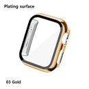 Glass+Cases For Apple Watch Series SE 654321 44mm 40mm Smart iWatch 42mm 38mm 360 Full Bumper Screen Protector+Cover Accessories